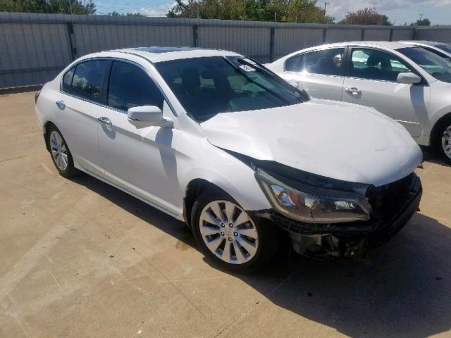 1HGCR2F82EA299294 - 2014 HONDA ACCORD EXL WHITE photo 1