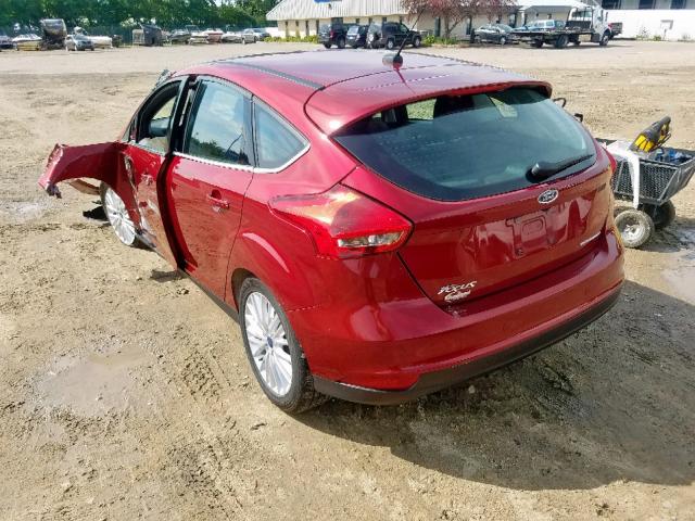 1FADP3N24HL339255 - 2017 FORD FOCUS TITA RED photo 3