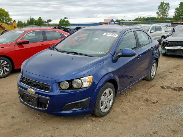 1G1JA5SH3E4220291 - 2014 CHEVROLET SONIC LS 蓝色 照片 2