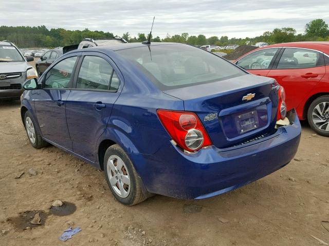 1G1JA5SH3E4220291 - 2014 CHEVROLET SONIC LS 蓝色 照片 3