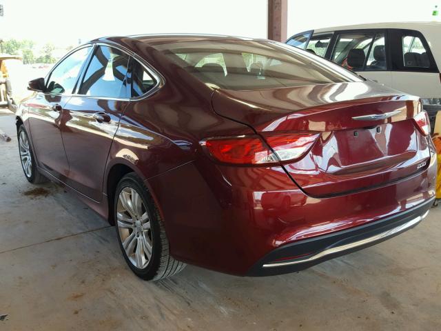 1C3CCCAB3GN135223 - 2016 CHRYSLER 200 LIMITE MAROON photo 3