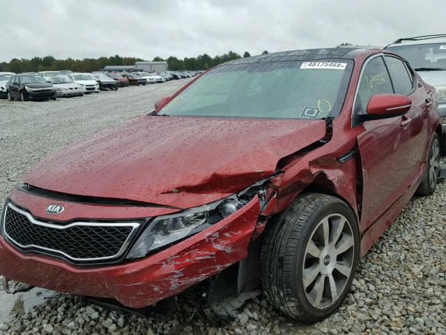 5XXGR4A65DG110271 - 2013 KIA OPTIMA SX RED photo 2