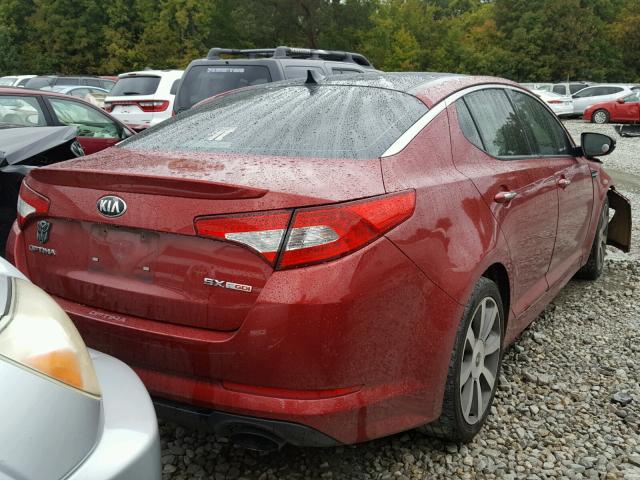 5XXGR4A65DG110271 - 2013 KIA OPTIMA SX RED photo 4