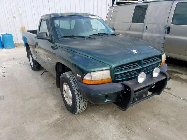 1B7GG26X8XS239420 - 1999 DODGE DAKOTA GREEN photo 1