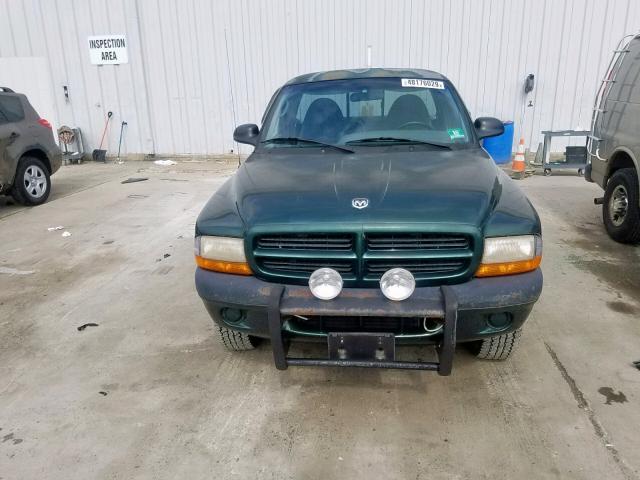 1B7GG26X8XS239420 - 1999 DODGE DAKOTA GREEN photo 9