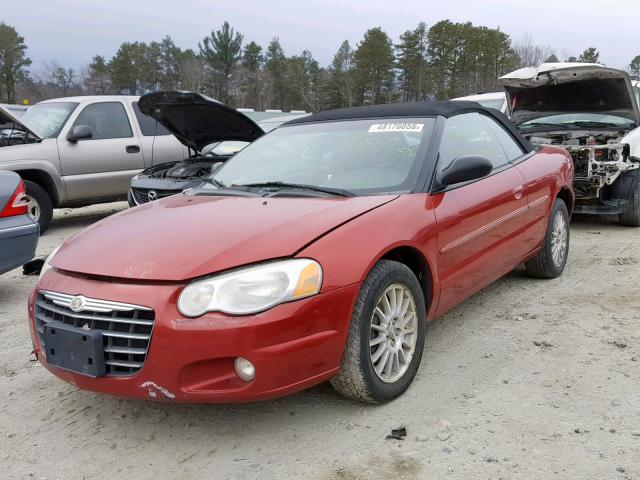 1C3EL55R35N686910 - 2005 CHRYSLER SEBRING TO RED photo 2