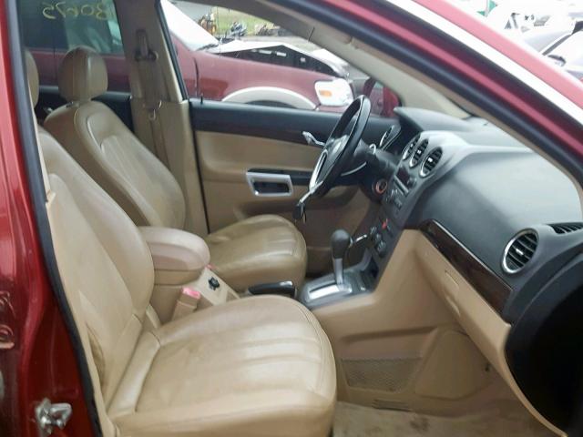 3GSDL53709S513824 - 2009 SATURN VUE XR RED photo 5