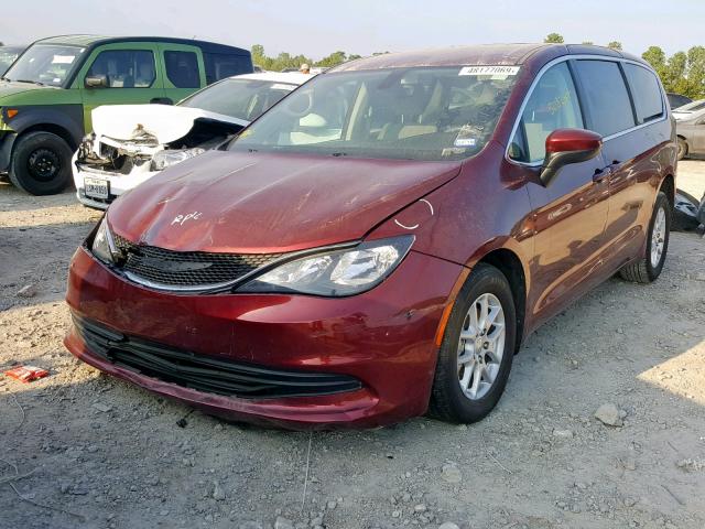 2C4RC1DG2HR769662 - 2017 CHRYSLER PACIFICA T MAROON photo 2