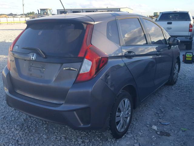 3HGGK5H50FM769644 - 2015 HONDA FIT LX GRAY photo 4