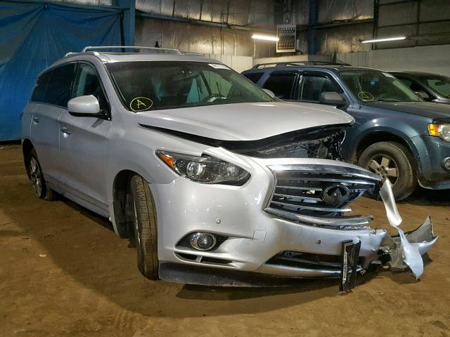 5N1AL0MM4DC342866 - 2013 INFINITI JX35 SILVER photo 1