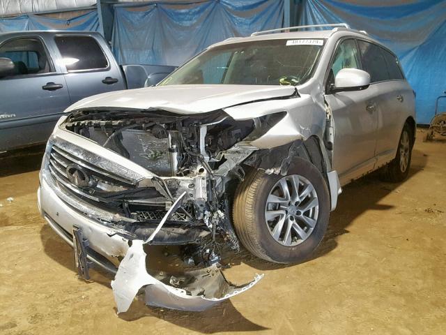 5N1AL0MM4DC342866 - 2013 INFINITI JX35 SILVER photo 2