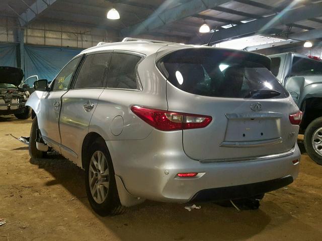 5N1AL0MM4DC342866 - 2013 INFINITI JX35 SILVER photo 3