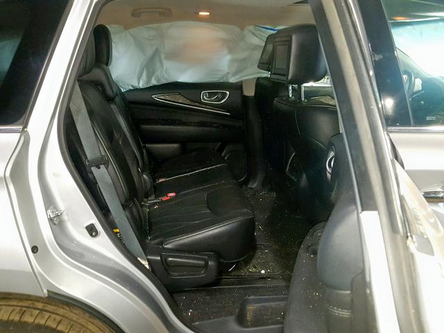 5N1AL0MM4DC342866 - 2013 INFINITI JX35 SILVER photo 6