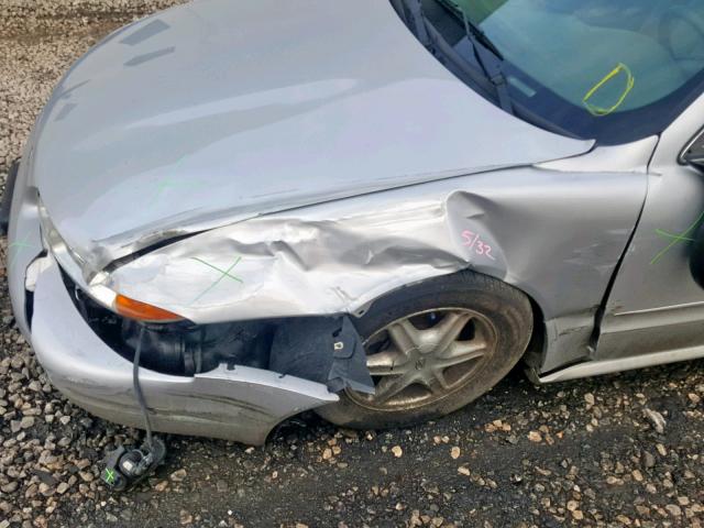 1G3NL12F83C262887 - 2003 OLDSMOBILE ALERO GL SILVER photo 9