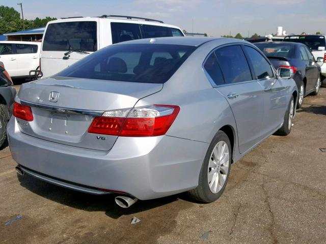 1HGCR3F86FA021697 - 2015 HONDA ACCORD EXL SILVER photo 4