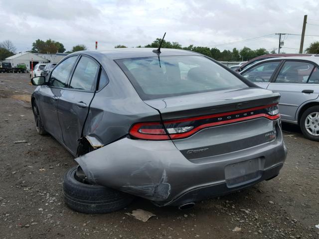 1C3CDFBH9DD231571 - 2013 DODGE DART SXT GRAY photo 3