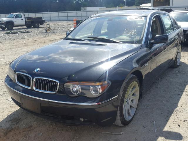 WBAGN63412DR00304 - 2002 BMW 745 LI BLACK photo 2