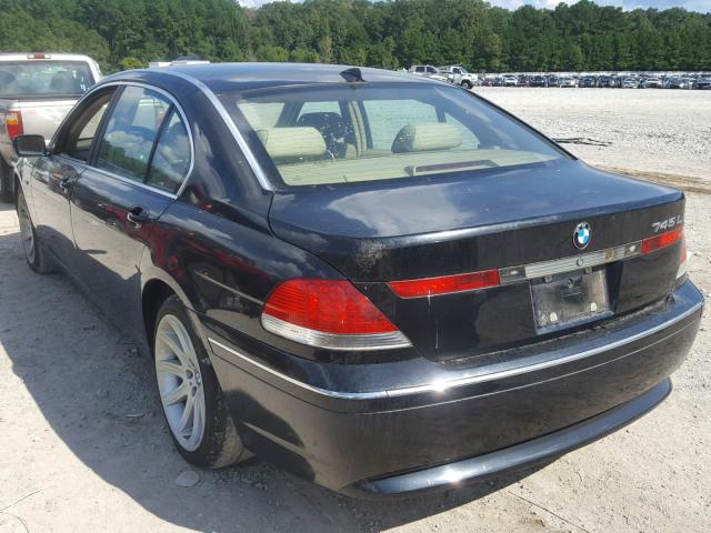 WBAGN63412DR00304 - 2002 BMW 745 LI BLACK photo 3