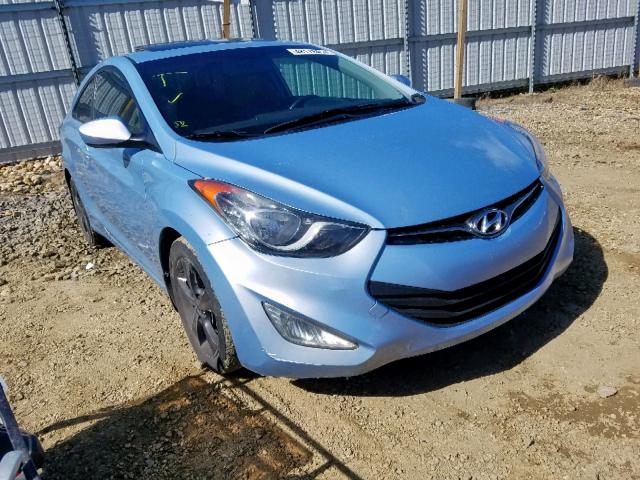 KMHDH6AE7DU020845 - 2013 HYUNDAI ELANTRA CO BLUE photo 1