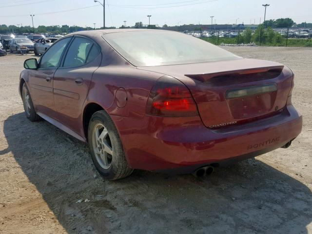 2G2WP522541124202 - 2004 PONTIAC GRAND PRIX RED photo 3