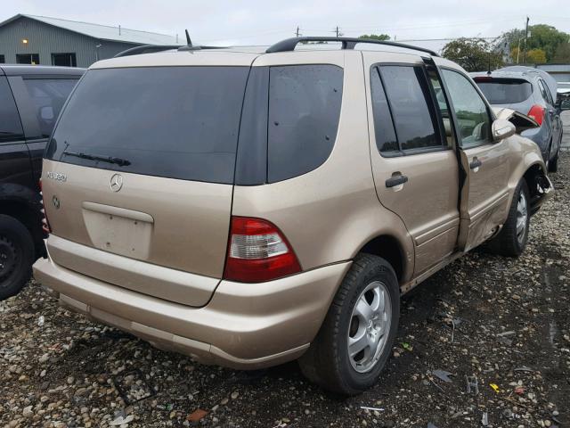 4JGAB54E82A306695 - 2002 MERCEDES-BENZ ML 320 BEIGE photo 4