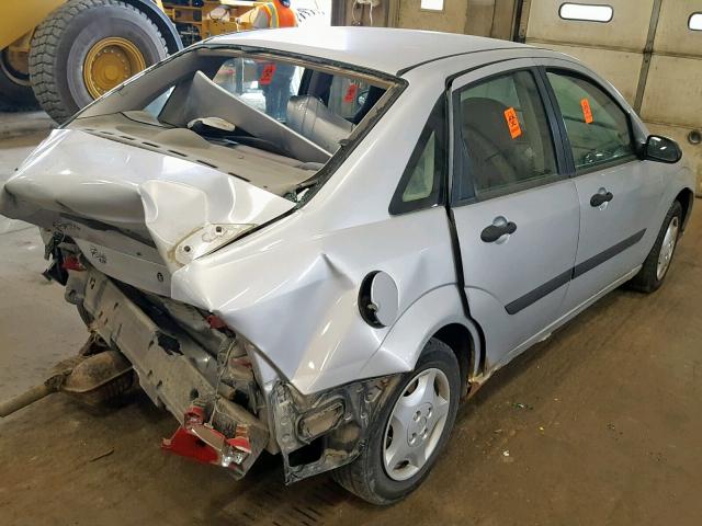 1FAFP33P21W210491 - 2001 FORD FOCUS LX SILVER photo 4