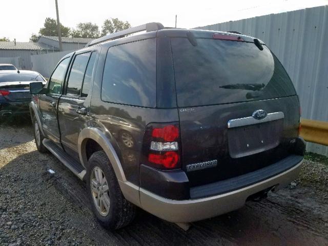 1FMEU74E37UA98383 - 2007 FORD EXPLORER E BROWN photo 3