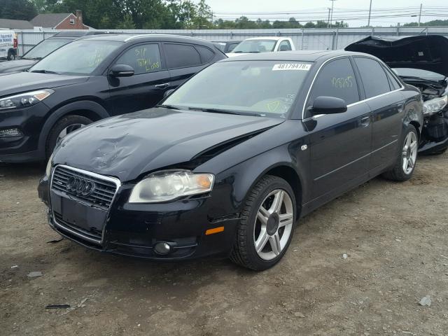 WAUDF78E76A114747 - 2006 AUDI A4 2.0T QU BLACK photo 2