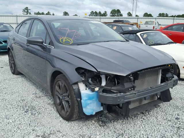 3FA6P0G78JR153113 - 2018 FORD FUSION S GRAY photo 1