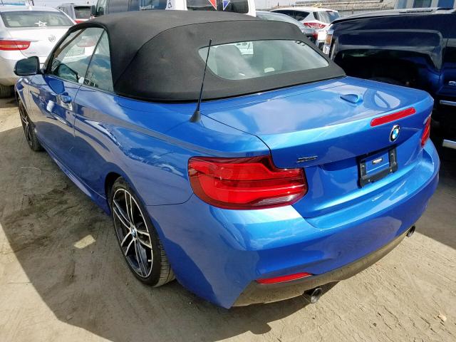 WBA2N3C56JVC29449 - 2018 BMW M240XI BLUE photo 3