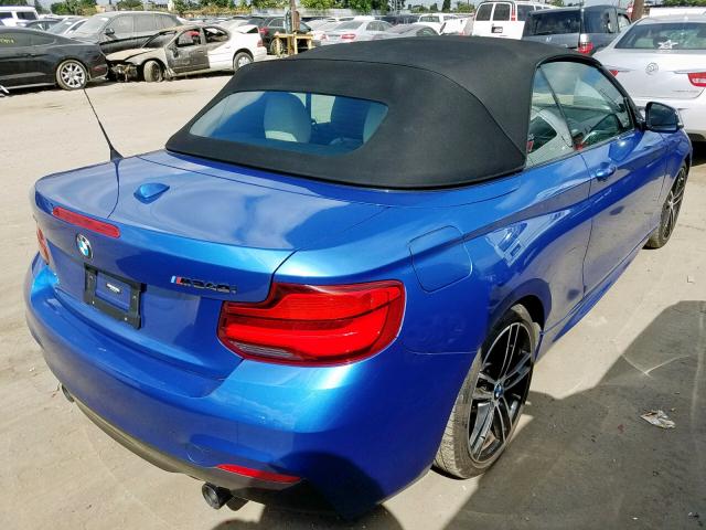 WBA2N3C56JVC29449 - 2018 BMW M240XI BLUE photo 4