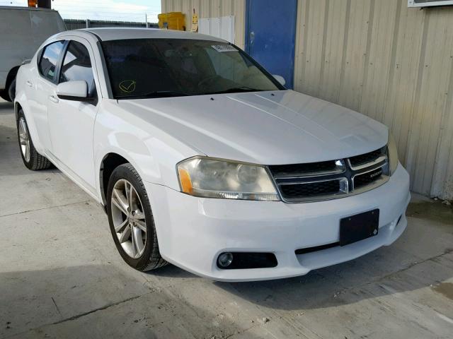 1B3BD1FG4BN548940 - 2011 DODGE AVENGER MA WHITE photo 1