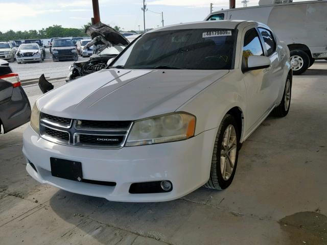 1B3BD1FG4BN548940 - 2011 DODGE AVENGER MA WHITE photo 2