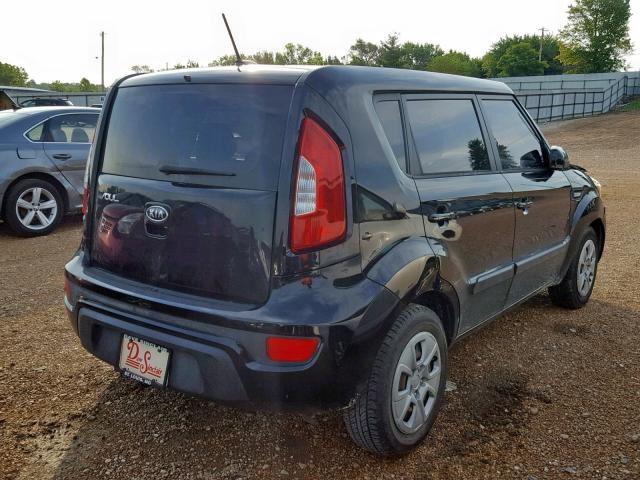 KNDJT2A57C7746197 - 2012 KIA SOUL BLACK photo 4