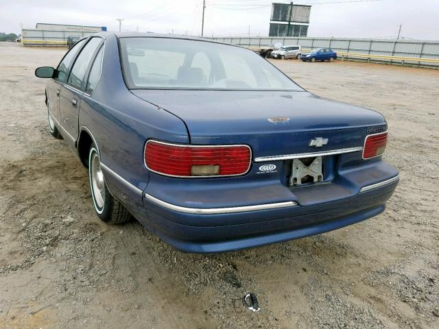 1G1BL52W0TR181155 - 1996 CHEVROLET CAPRICE CL BLUE photo 3