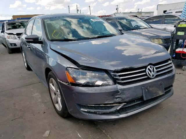 1VWBP7A34DC087134 - 2013 VOLKSWAGEN PASSAT SE CHARCOAL photo 1