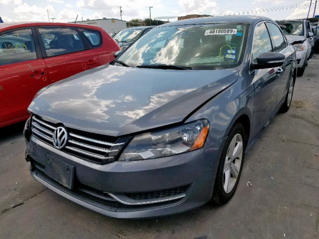 1VWBP7A34DC087134 - 2013 VOLKSWAGEN PASSAT SE CHARCOAL photo 2