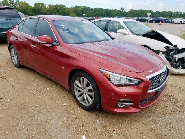 JN1BV7AP5EM690037 - 2014 INFINITI Q50 BASE RED photo 1