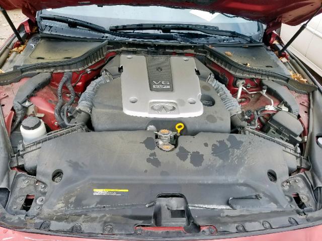 JN1BV7AP5EM690037 - 2014 INFINITI Q50 BASE RED photo 7