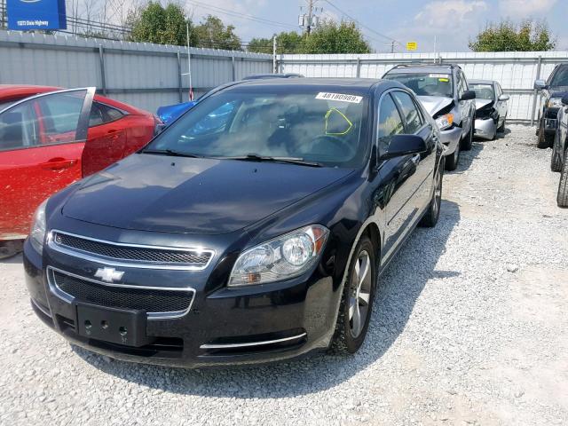 1G1ZC5E01CF208290 - 2012 CHEVROLET MALIBU 1LT BLACK photo 2