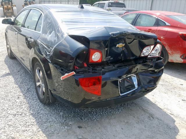 1G1ZC5E01CF208290 - 2012 CHEVROLET MALIBU 1LT BLACK photo 3