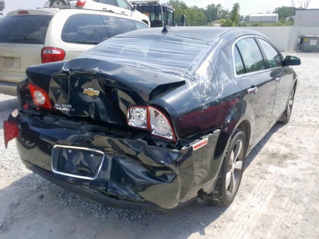 1G1ZC5E01CF208290 - 2012 CHEVROLET MALIBU 1LT BLACK photo 4