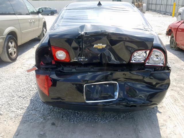 1G1ZC5E01CF208290 - 2012 CHEVROLET MALIBU 1LT BLACK photo 9