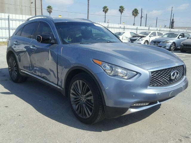 JN8CS1MU0HM140018 - 2017 INFINITI QX70 BLUE photo 1