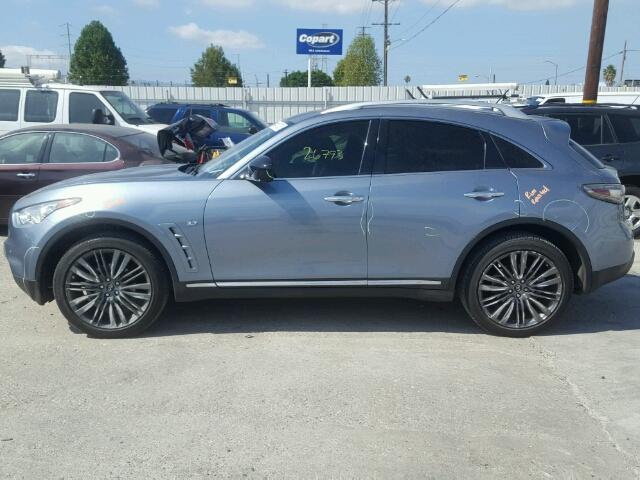 JN8CS1MU0HM140018 - 2017 INFINITI QX70 BLUE photo 10