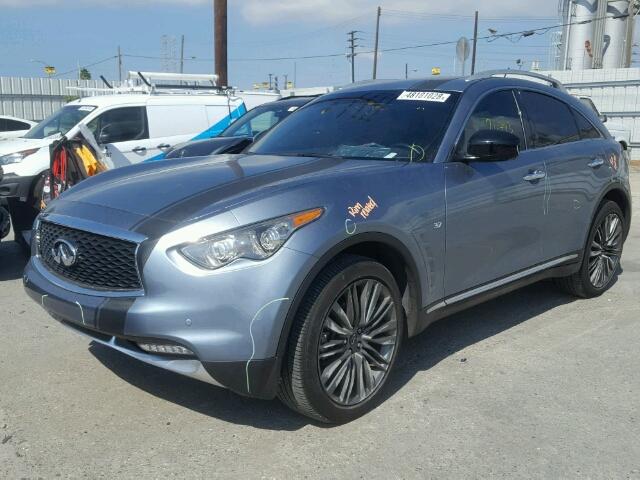 JN8CS1MU0HM140018 - 2017 INFINITI QX70 BLUE photo 2