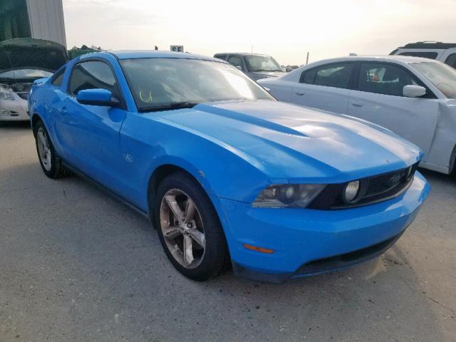 1ZVBP8CH8A5129531 - 2010 FORD MUSTANG GT BLUE photo 1