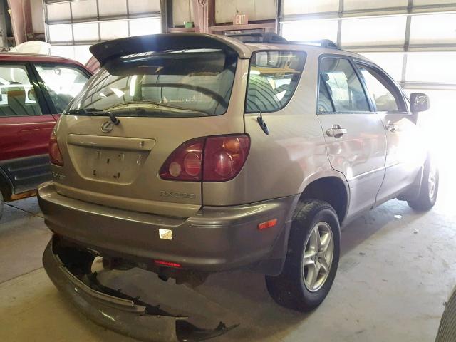 JT6HF10U8Y0097901 - 2000 LEXUS RX 300 GOLD photo 4