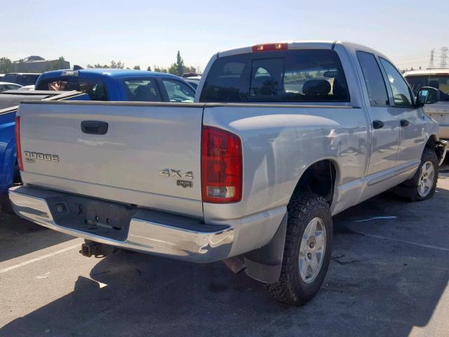 1D7HU18D64S697906 - 2004 DODGE RAM 1500 S SILVER photo 4