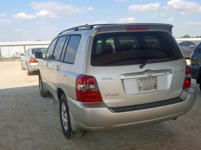 JTEEP21A440018118 - 2004 TOYOTA HIGHLANDER SILVER photo 3